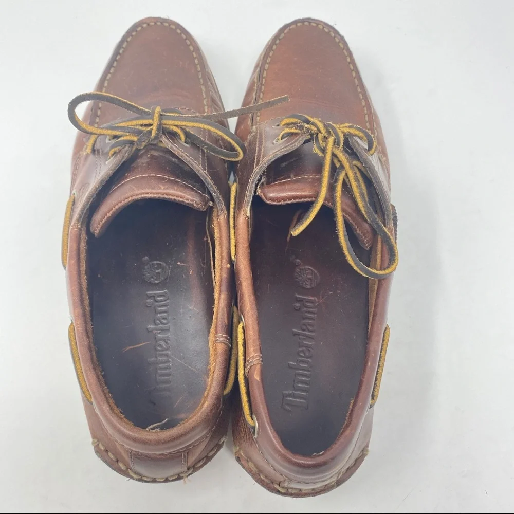 Timberland Boat Shoes Brown Leather